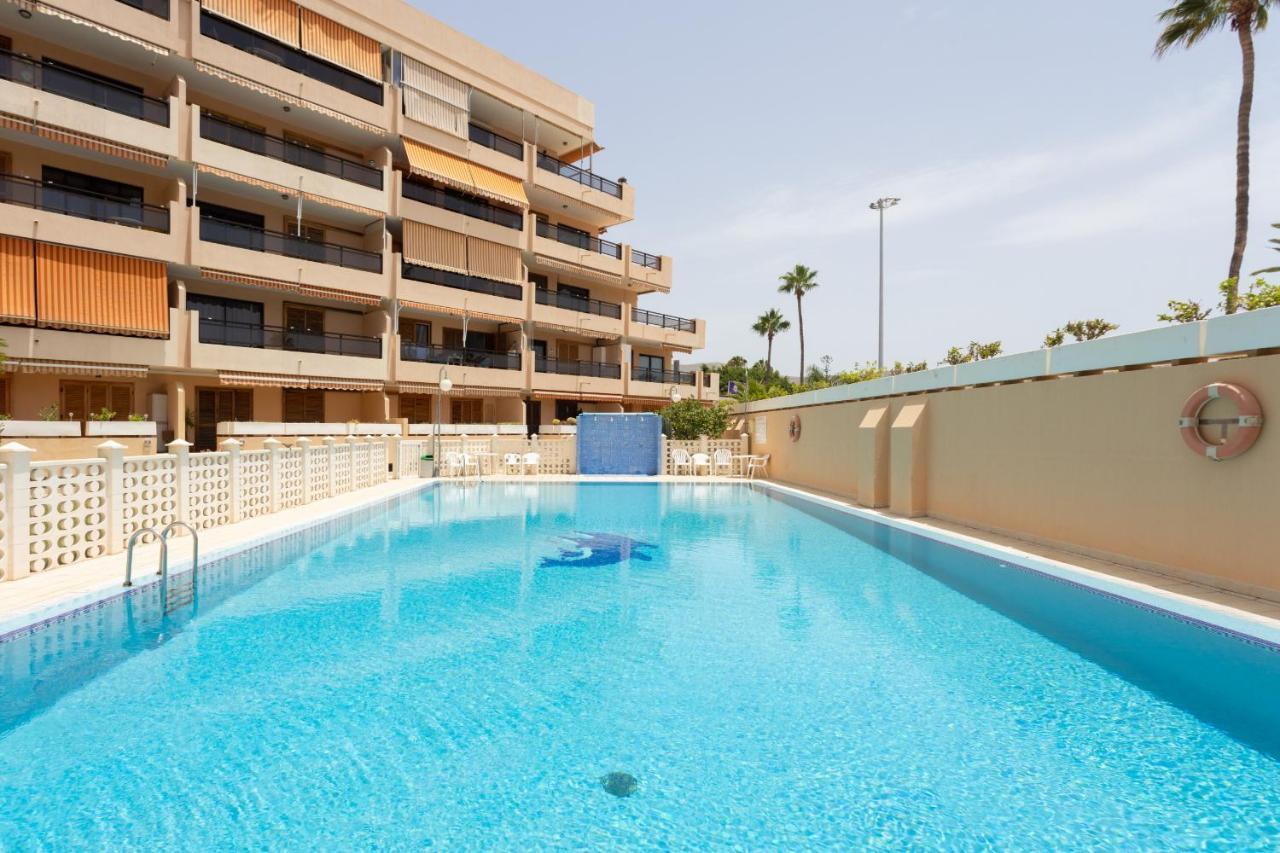 Ferienwohnung Frontline Penthouse With Heated Pool And Parking Los Cristianos  Exterior foto
