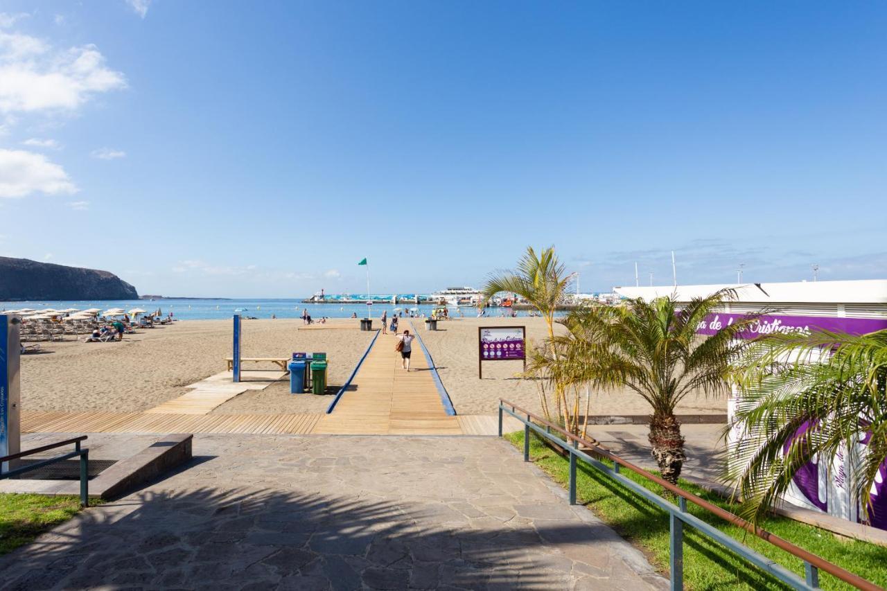 Ferienwohnung Frontline Penthouse With Heated Pool And Parking Los Cristianos  Exterior foto